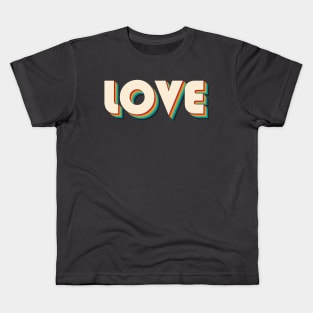 Love 90s Cream Kids T-Shirt